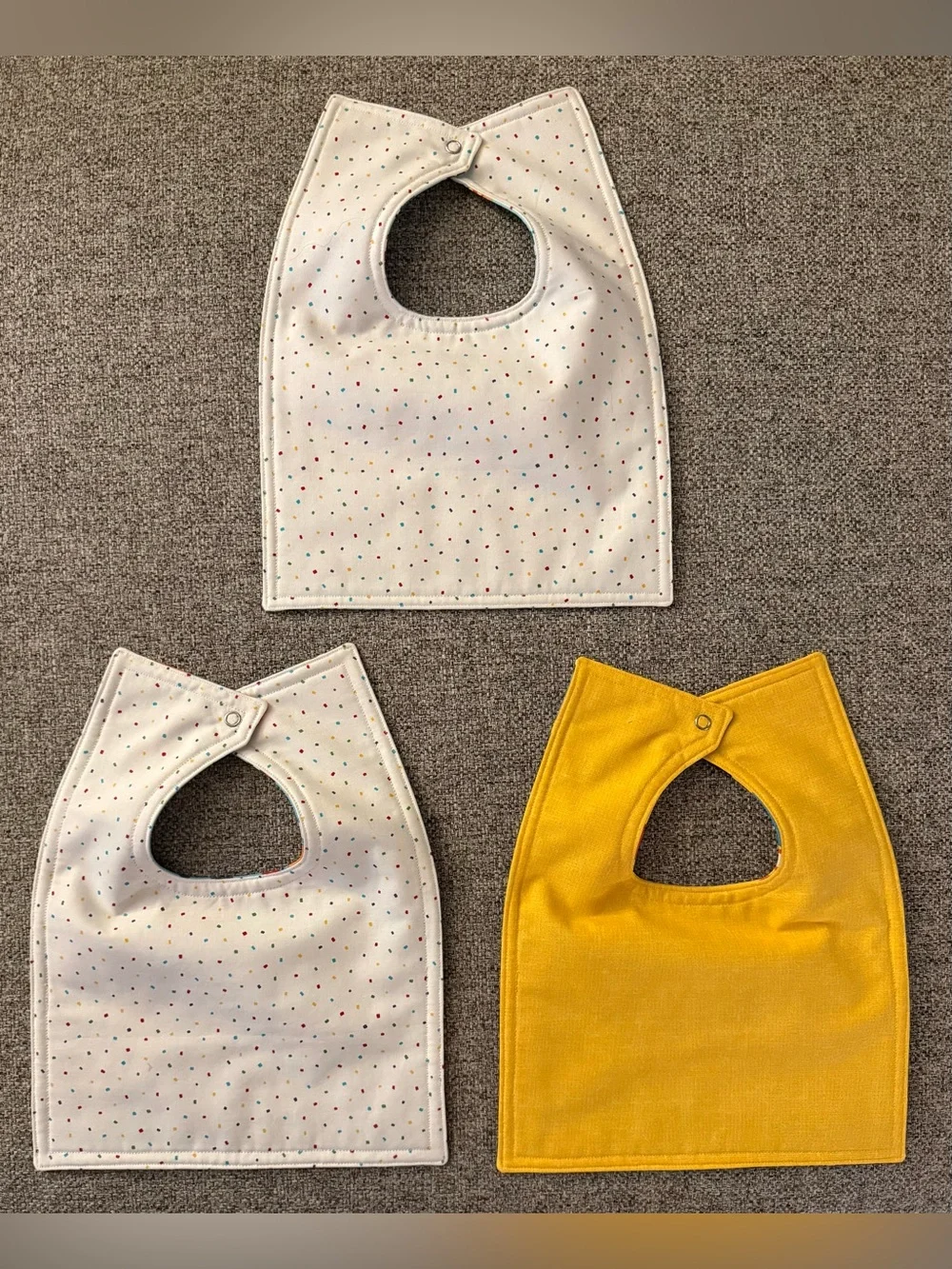 Set of 3 NEW hand-sewn bibs - Dump Trucks/Trucks/Cars